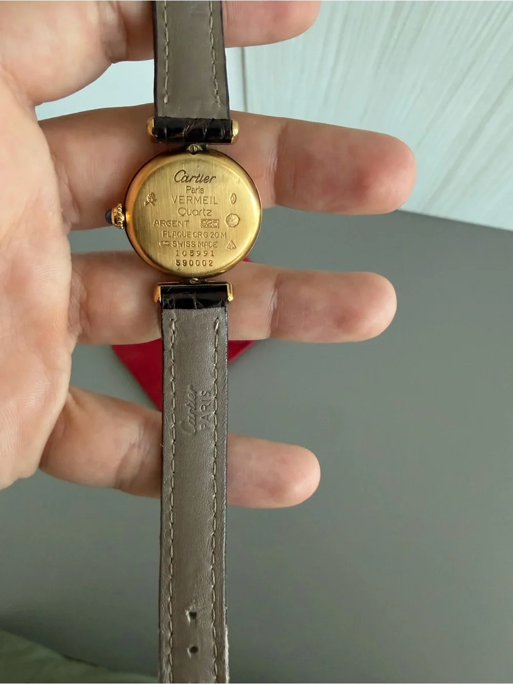 Vintage Cartier Colisée Vermeil 925 Gold Plated | Swiss Made | Authentic - Picture 3 of 4